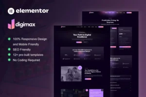 Digimax   Digital Marketing Agency Elementor Pro Template Kit