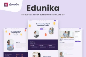 Edunika   Online Education Elementor Template Kit 