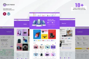 Electronix   Electronics Shop Elementor Template Kit 