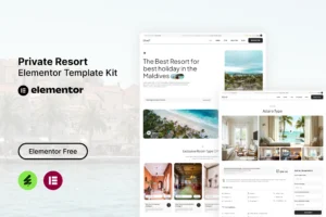Elliad   Private Resort Elementor Template Kit