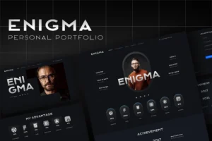 Enigma   Personal Portfolio Elementor Template Kit