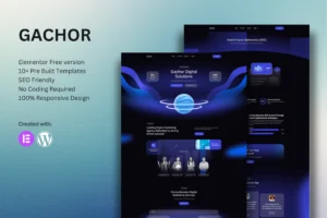 Gachor   Digital Marketing Agency Elementor Template Kit 