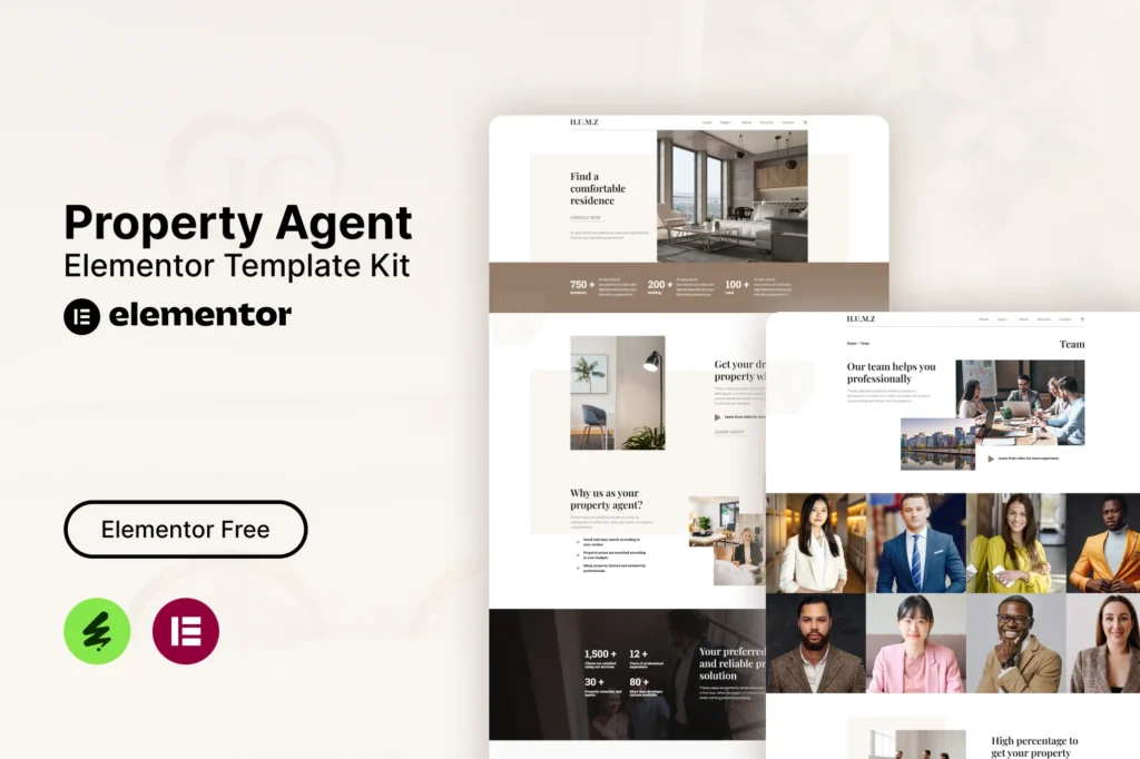 Humz   Property Agent Elementor Template Kit