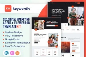 Keywordly   Digital Marketing Agency Elementor Template Kit