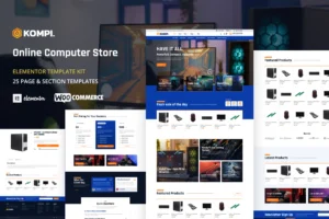 Kompi   Computer Store Wordpress Elementor Template Kit 