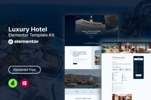 Lotuz   Luxury Hotel Elementor Template Kit
