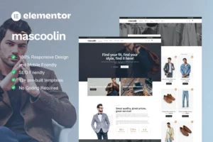 Mascoolin   Fashion Store Elementor Template Kit 