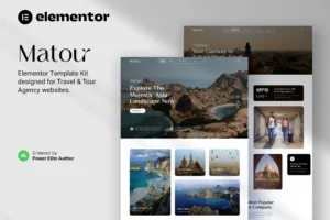 Matour – Tour & Travel Agency Elementor Template Kit 