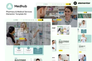 Medhub   Pharmacy & Medical Services Elementor Template Kit 