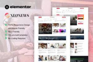 Neonews   News & Magazine Elementor Template Kit