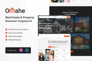 Omahe   Real Estate & Property Elementor Template Kit 