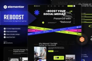 Reboost   Digital Marketing Agency Elementor Template Kit 