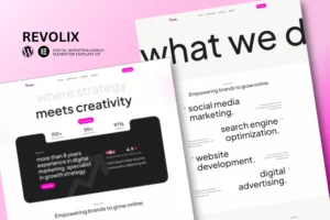 Revolix   Digital Marketing Agency Elementor Template Kit 