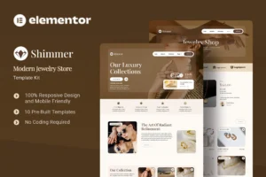 Shimmer   Modern Jewelry Store Elementor Template Kit 