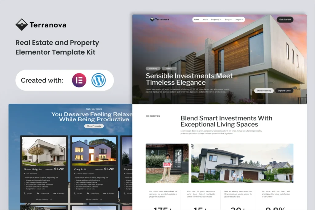 Terranova   Real Estate And Property Elementor Template Kit 
