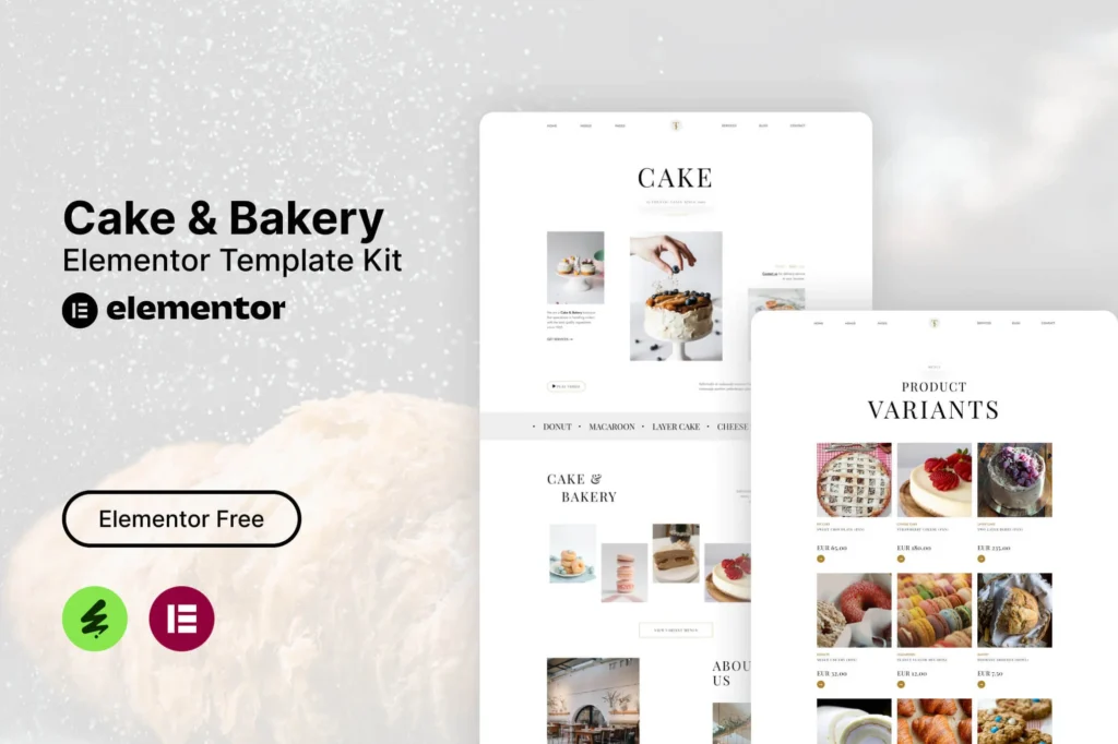 Tiffa   Cake & Bakery Elementor Template Kit
