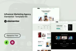 Virly   Influencer Marketing Agency Elementor Template Kit