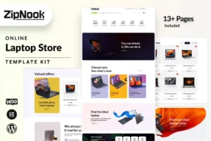Zipnook   Woocommerce Laptop Store Elementor Pro Template Kit 