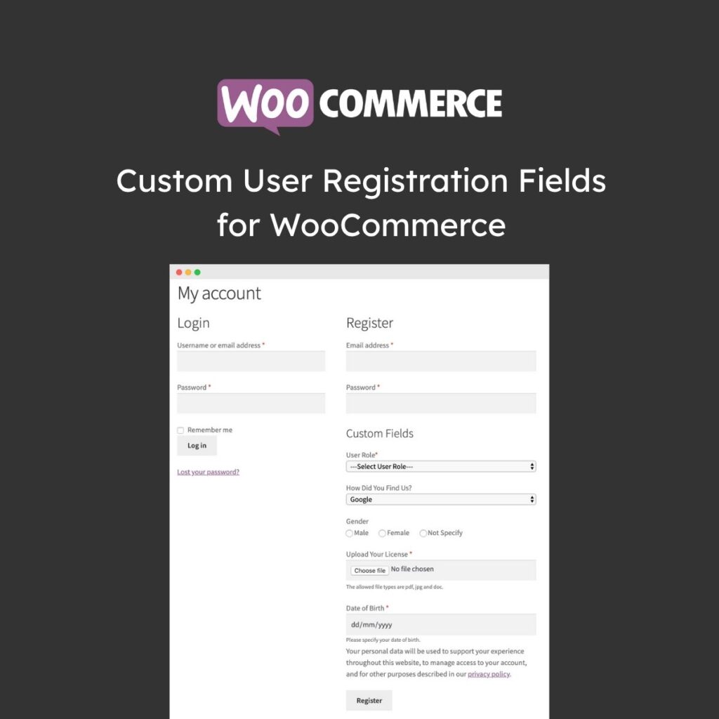 Custom User Registration Fields