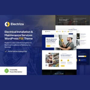 Electriza – Electrical Installation & Maintenance Services Gutenverse FSE WordPress Theme