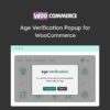 Age Verification Popup for WooCommerce